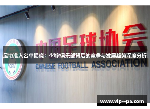 足协准入名单揭晓：44家俱乐部背后的竞争与发展趋势深度分析